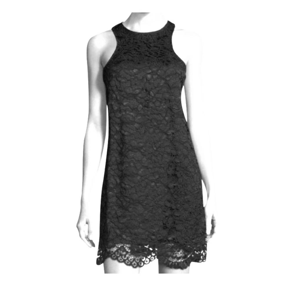 NWT Lovers + Friends Black Caspian Lace Dress